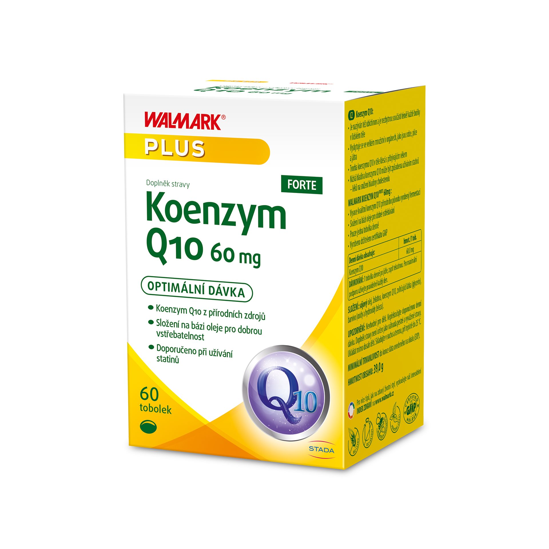 Levně Walmark Koenzym Q10 FORTE 60 mg, optimální dávka, přírodní zdroj ve formě oleje 60 tobolek