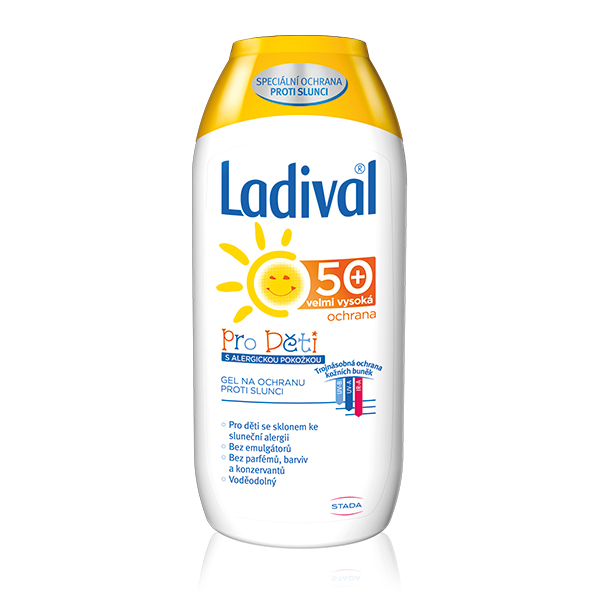 Levně Ladival gel pro dětskou pokožku se sklonem ke sluneční alergii OF 50+ 200 ml