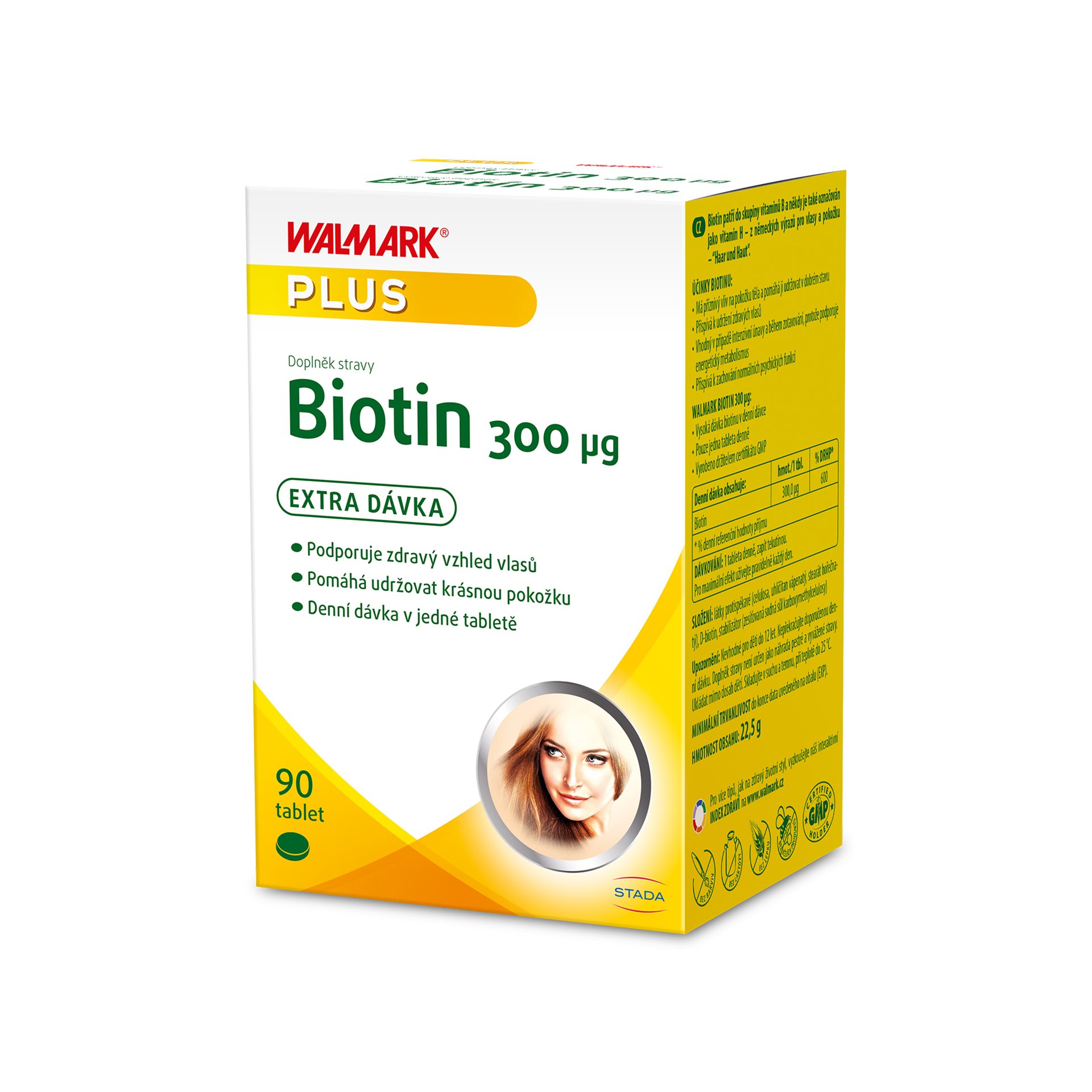 Levně Walmark Biotin 300 µg, pleť, nehty a vlasy 90 tablet