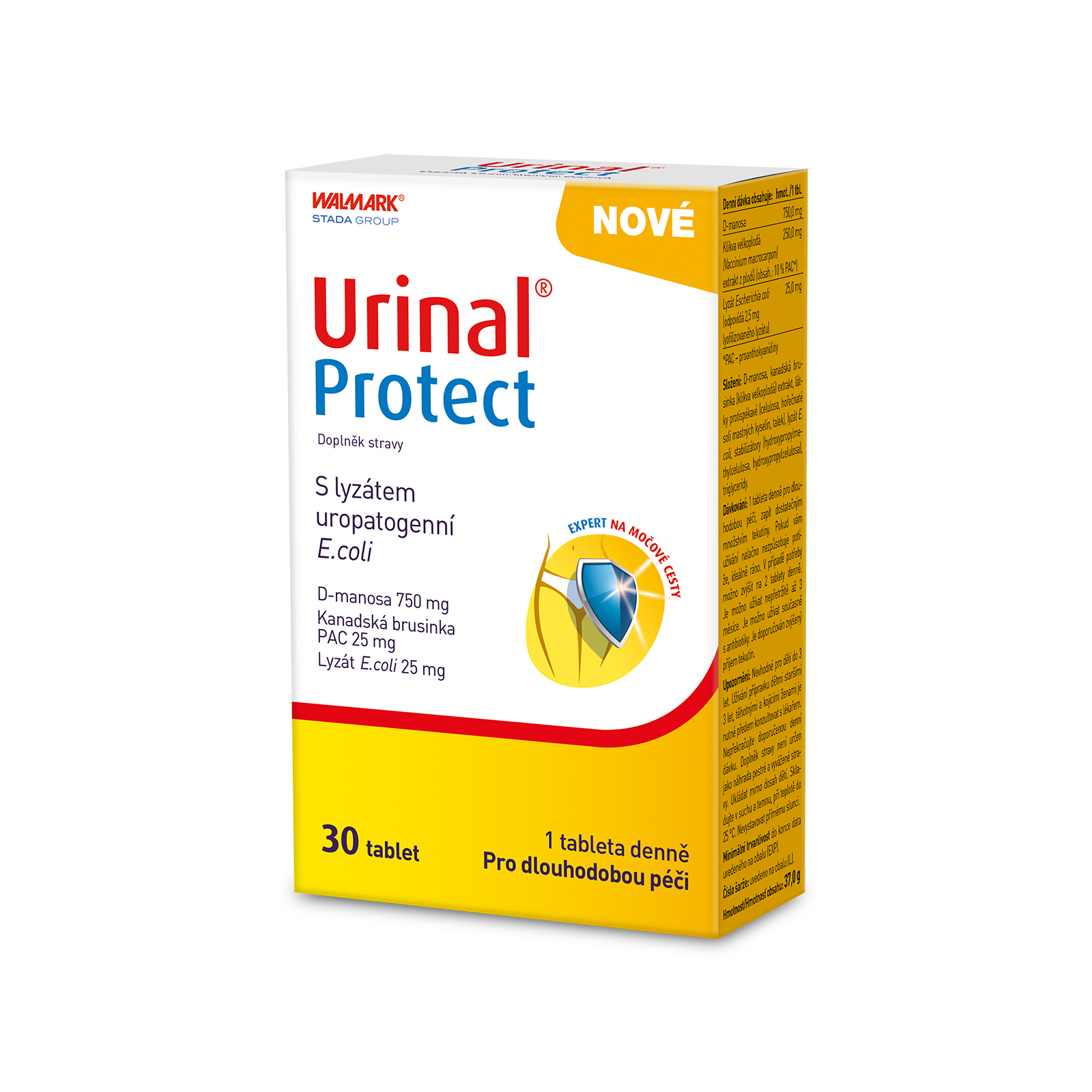 Levně Urinal Protect, brusinky, D-manosa a lyzát E.coli 30 tablet