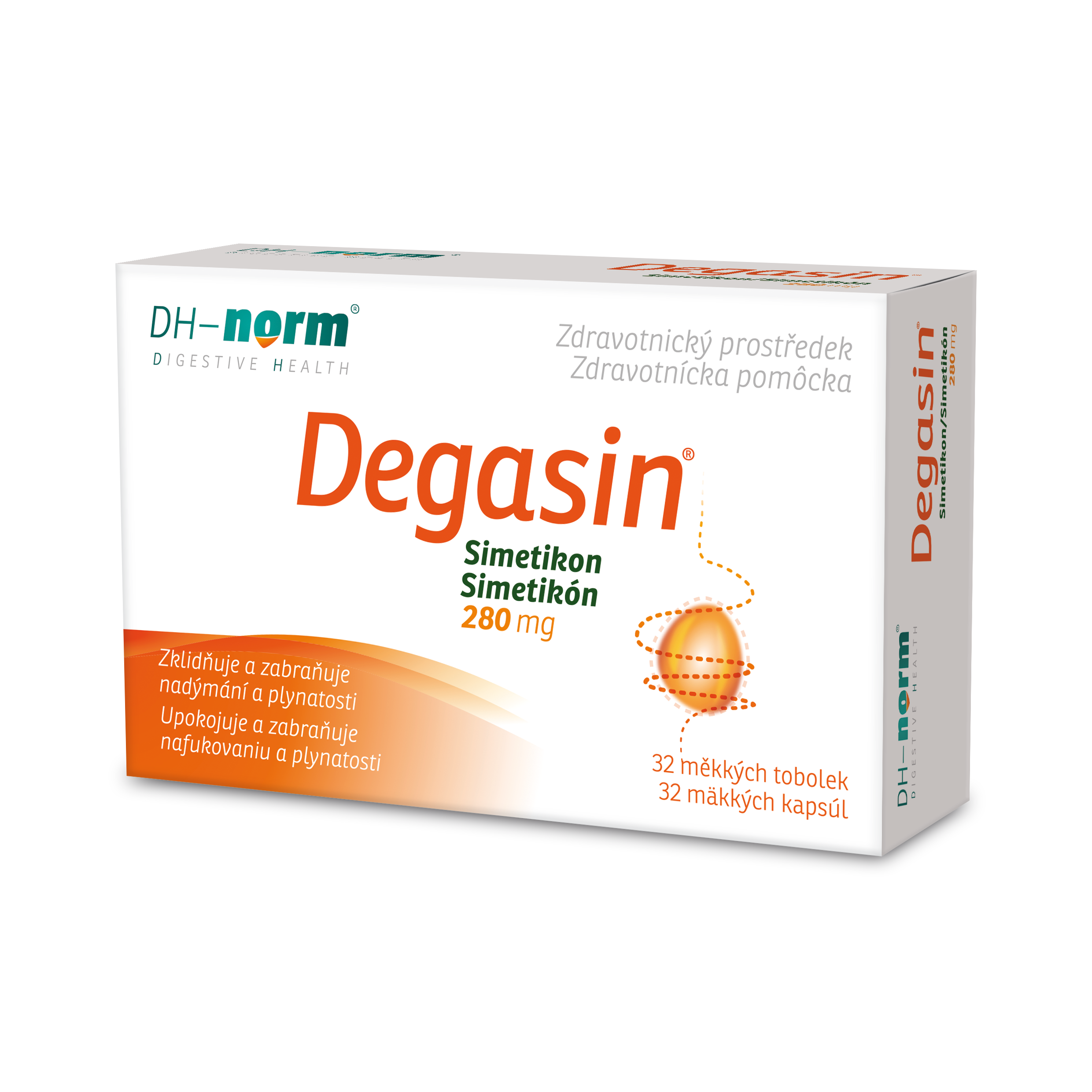 Levně Degasin Simetikon 280 mg 32 tobolek