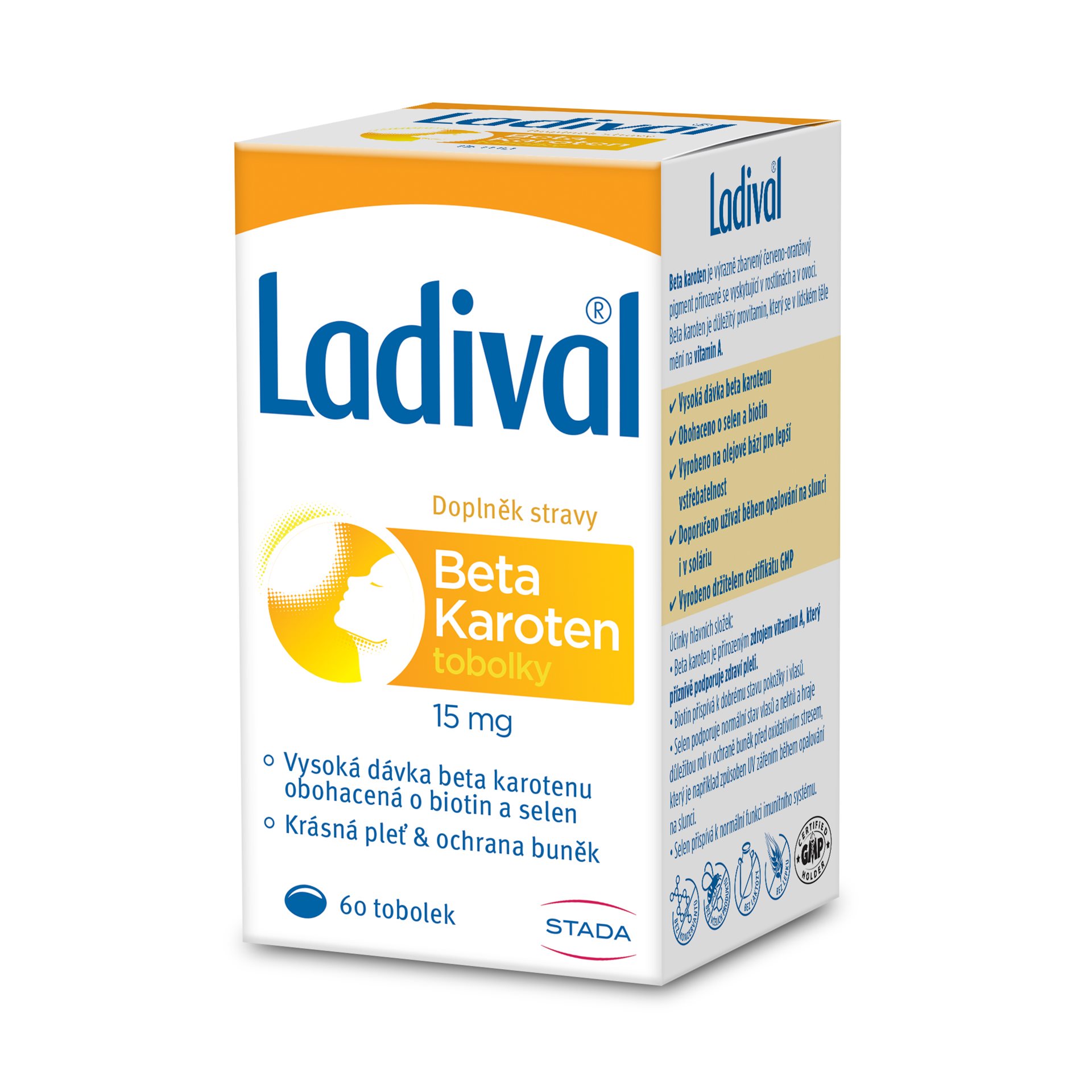 Levně LADIVAL BETA KAROTEN 15 mg 60 tobolek
