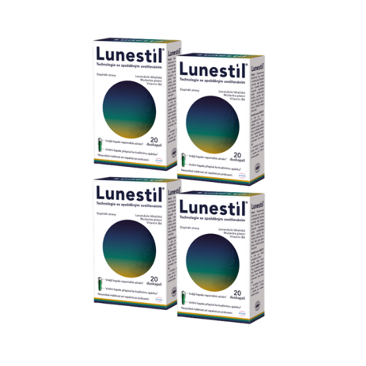Lunestil, přírodní podpora klidného spánku, 4pack 