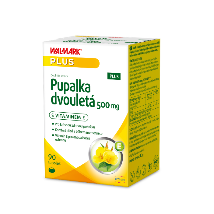 Levně Walmark Pupalka dvouletá 500 mg PLUS, pupalkový olej + vitamin E 90 tobolek