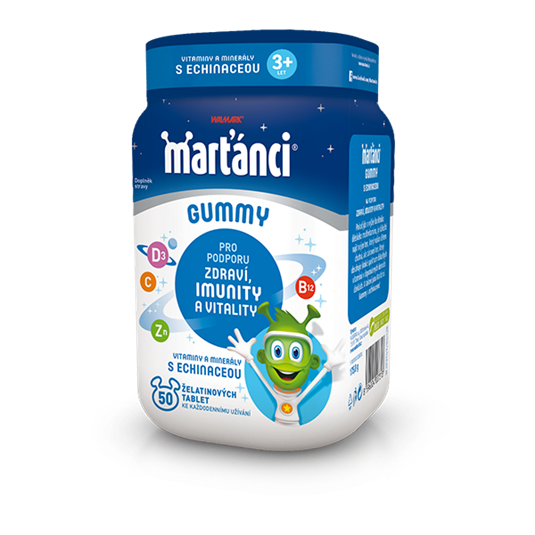 Marťánci Gummy echinacea, vitaminy pro podporu imunity pro děti
