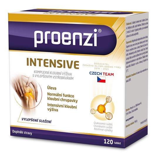 Proenzi Intensive, kolagen, glukosamin a chondroitin pro péči o klouby