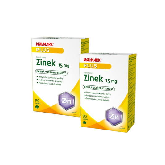 Dvojbalení Walmark Zinek 15 mg, organický zinek