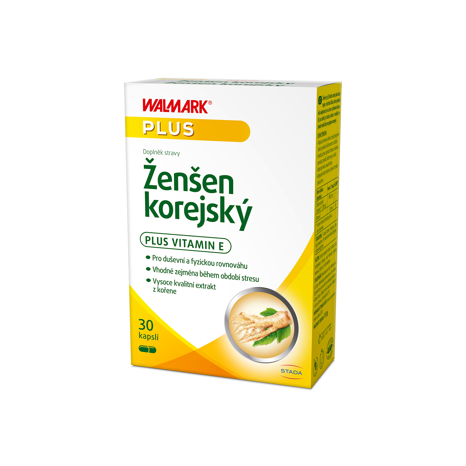 Levně Walmark Ženšen Korejský, energie a vitalita, extrakt z kořene 30 tablet