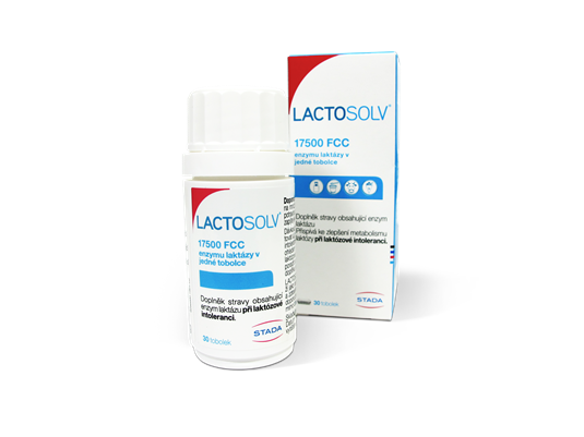 LACTOSOLV 17 500 FCC, trávicí enzymy při intoleranci laktózy