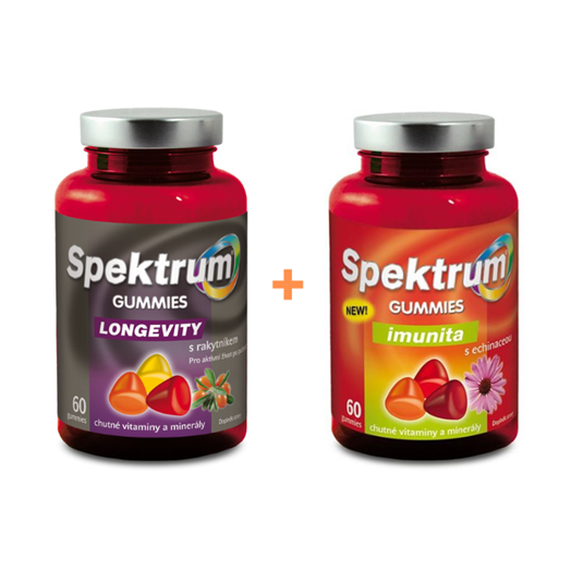 Spektrum gummies LONGEVITY + IMUNITA vánoční kombi balení