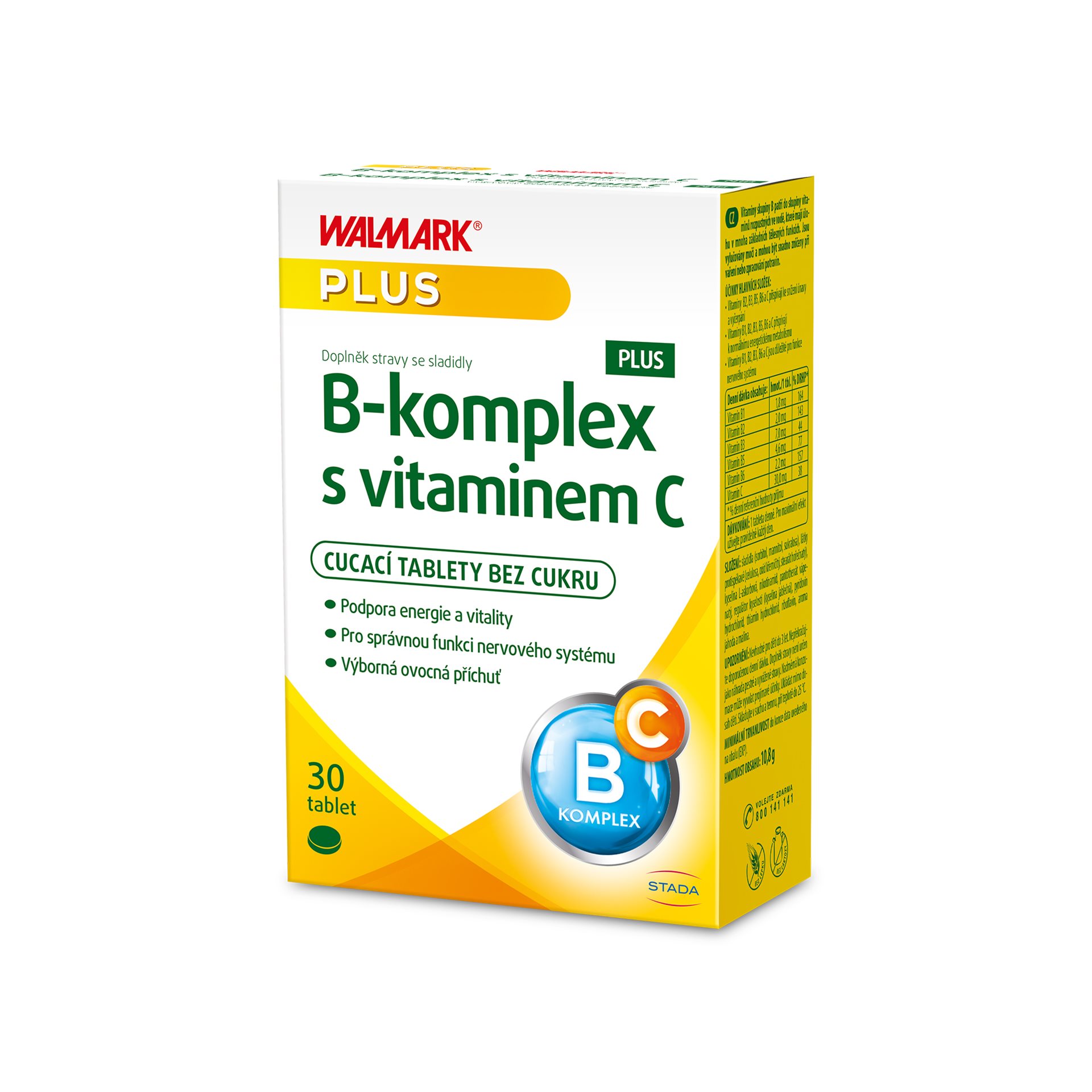 Walmark B-komplex PLUS s vitaminem C 30 tablet