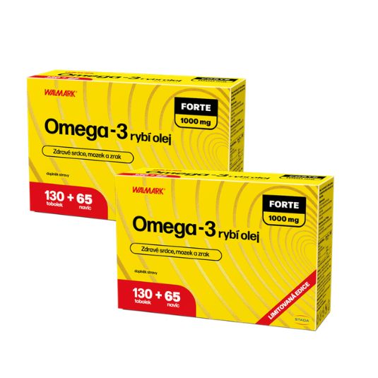 Walmark Omega‑3 rybí olej FORTE 1000 mg – až 2 měsíce užívání zdarma