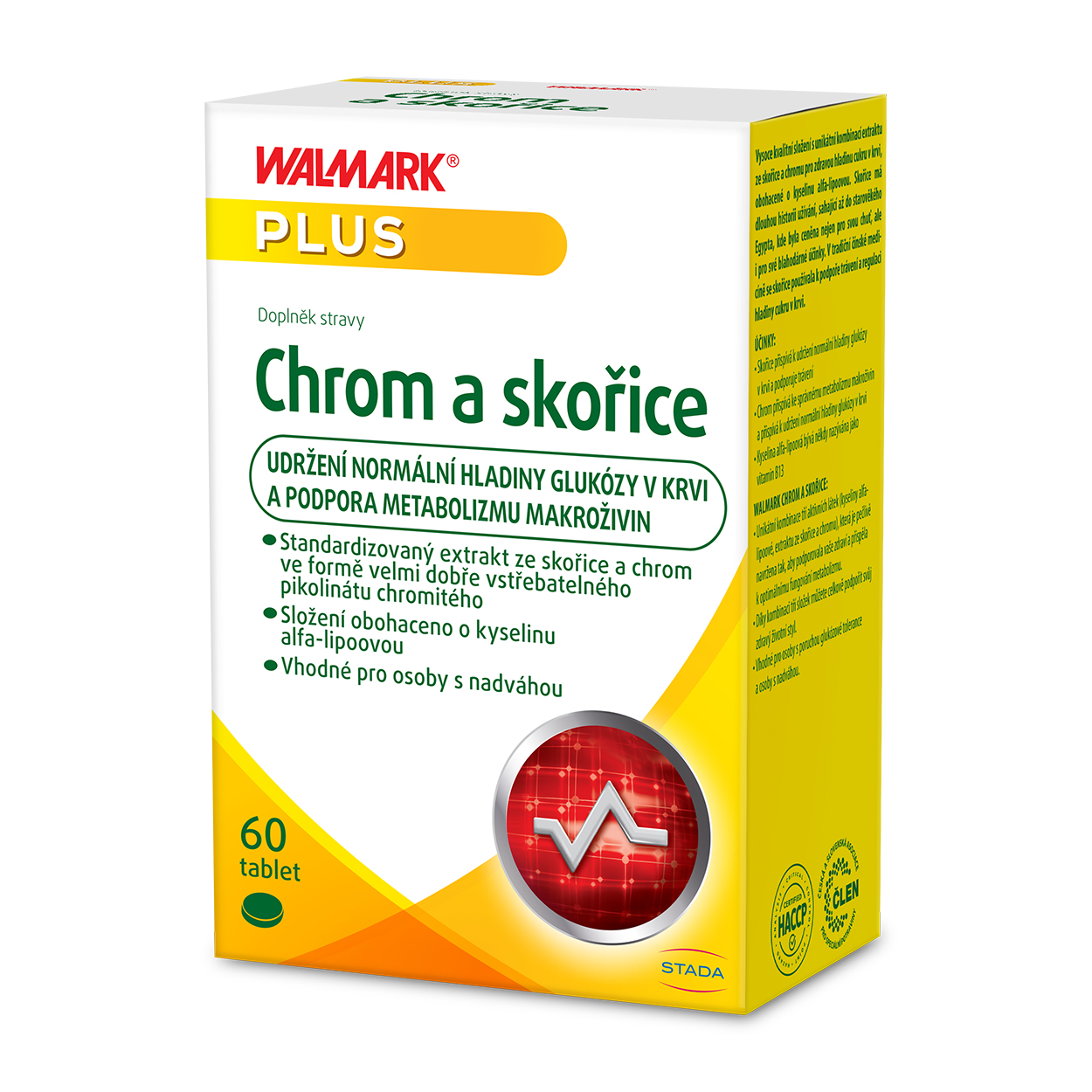 Levně Walmark Chrom a skořice, normální hladina glukózy v krvi 60 tablet