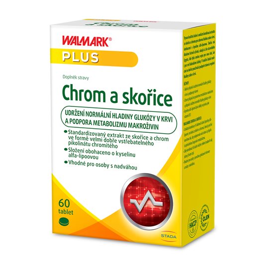 Walmark Chrom a skořice, normální hladina glukózy v krvi
