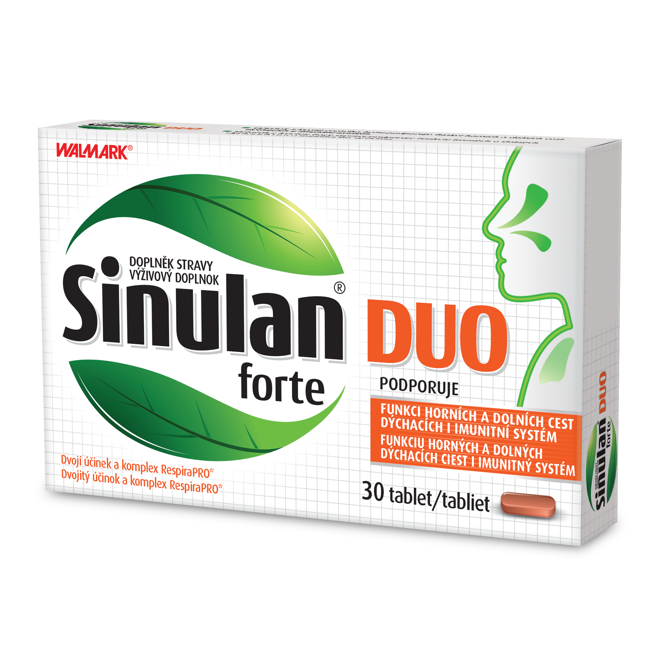 Levně Sinulan DUO forte, zdravé horní a dolní dýchací cesty 30 tablet