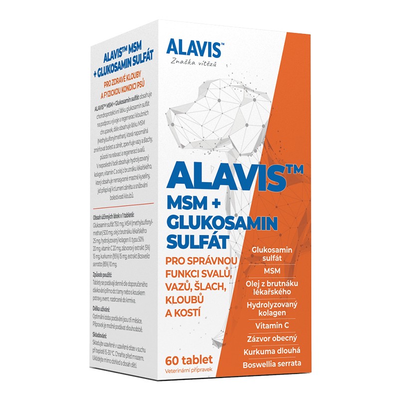 Levně ALAVIS™ MSM + Glukosamin sulfát 60 tablet
