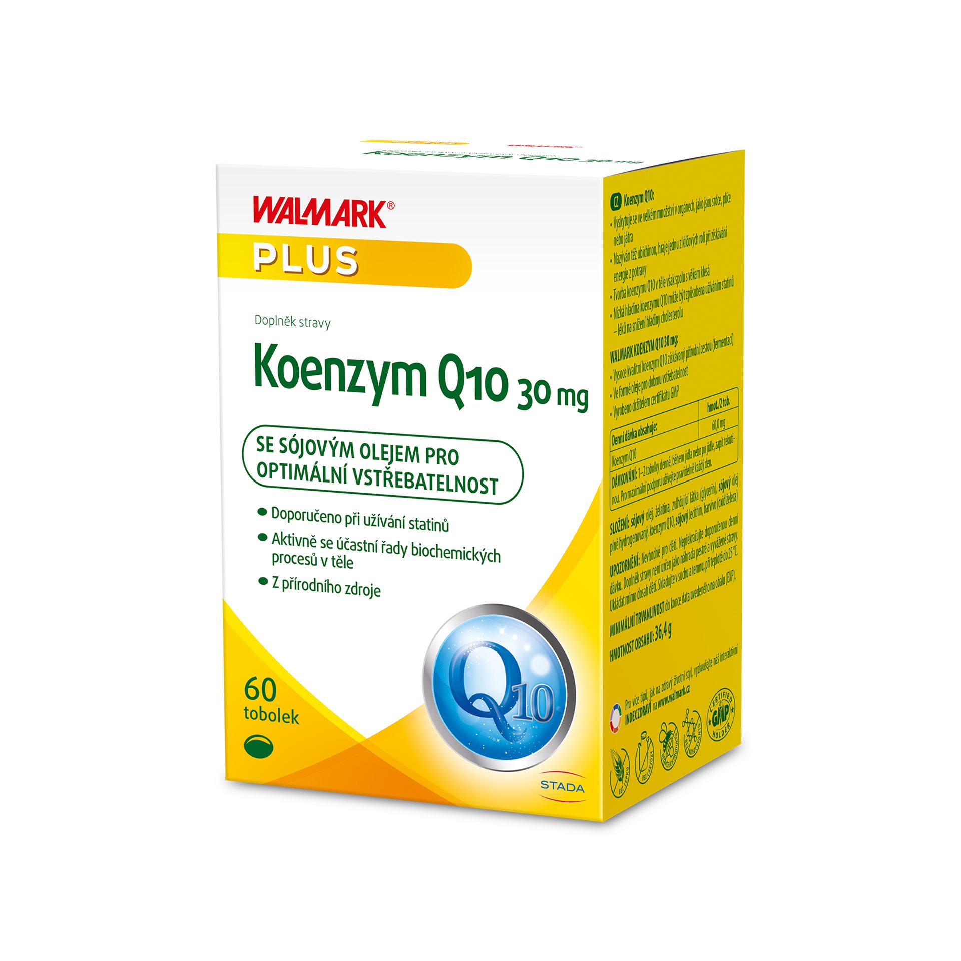 Levně Walmark Koenzym Q10 30 mg, přírodní zdroj ve formě oleje 60 tobolek