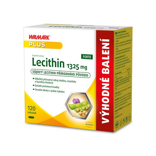 Walmark Lecithin 1325 mg FORTE, lecitin, kyselina linolová, optimální cholesterol