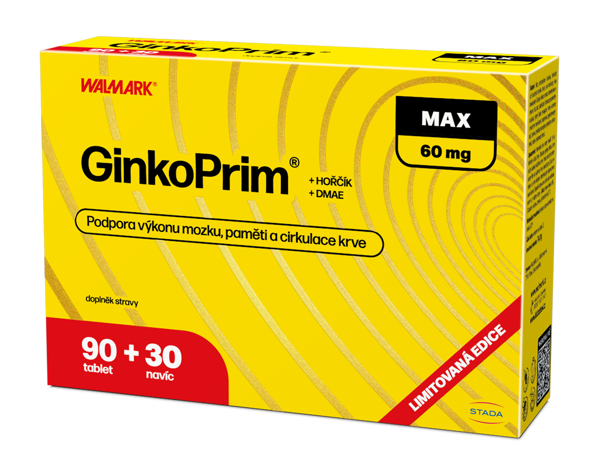 Levně Walmark GinkoPrim MAX limitovaná edice 2025 90 + 30 tablet NAVÍC