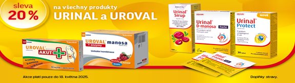 Produkty Urinal a Uroval se slevou 20 %