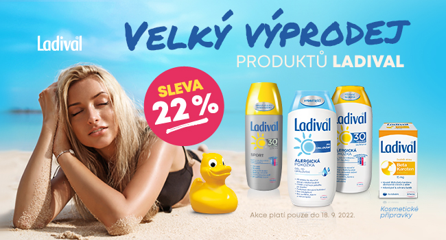 Sleva 22 % na Ladival a končící sleva na Proenzi!