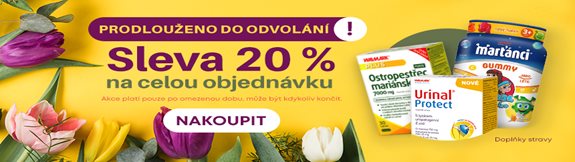 Sleva 20 % na celou objednávku