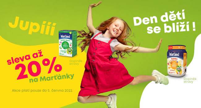 🚀👽 Sleva 20 % II Den dětí se blíží! Potěšte děti Marťánky!