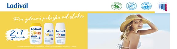 Akcia 2+1 na všetky produkty LADIVAL