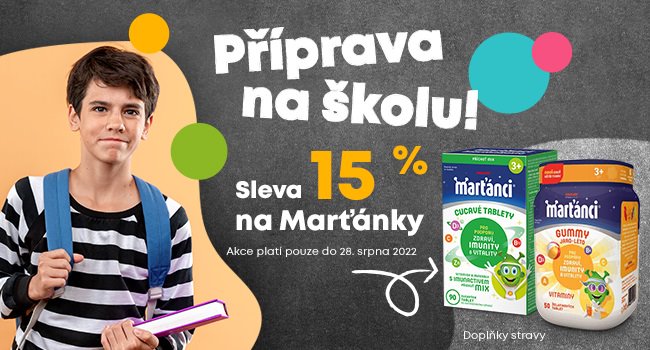 Návrat do školy se blíží! Vybavte se Marťánky i produkty Hedrin!