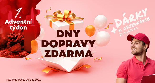 1. Adventní týden s dopravou zdarma a dárky! ✨