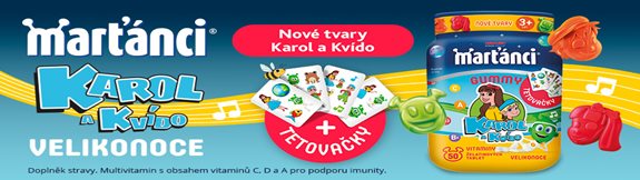 NOVINKA Marťánci gummy Karol a Kvído VELIKONOCE + TETOVAČKY