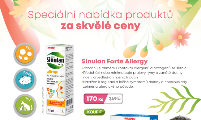 💣 Prostenal, Lecithin, Laktobacily a další produkty s extra slevou