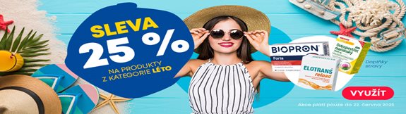 Sleva 25 % na produkty z kategorie LÉTO