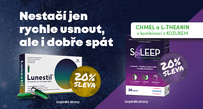 💤 Spěte zdravěji! Podpora spánku se slevou 20 %!