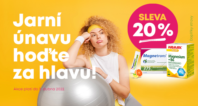 S jarní únavou vám pomůžeme! Máme pro vás slevu 20 % na Magnesium