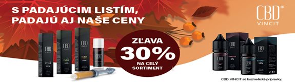 Prémiové produkty CBD VINCIT so zľavou 30 %