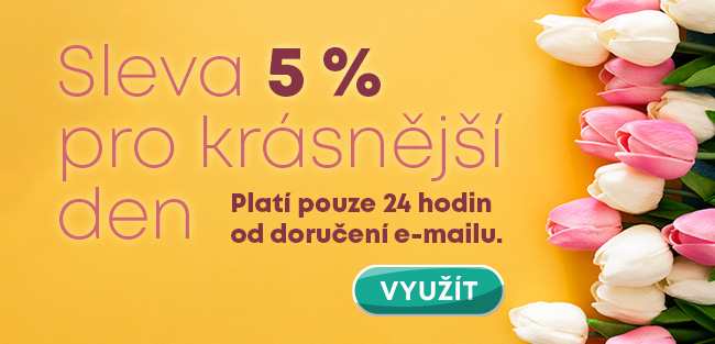 🌻 Další sleva 5 % pro hezčí den jen pro vás!