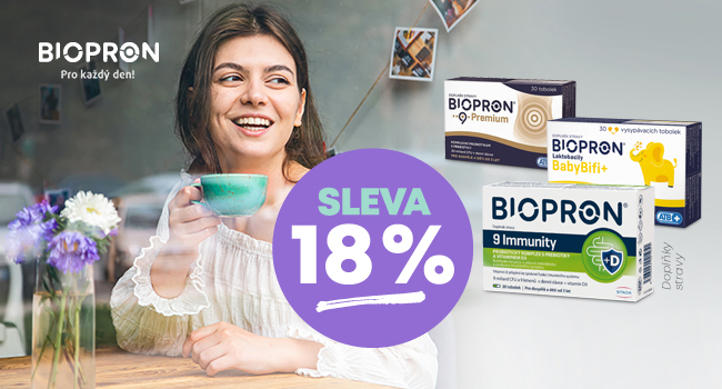 Už jen DNES 18 % sleva na BIOPRON a další akce k tomu!