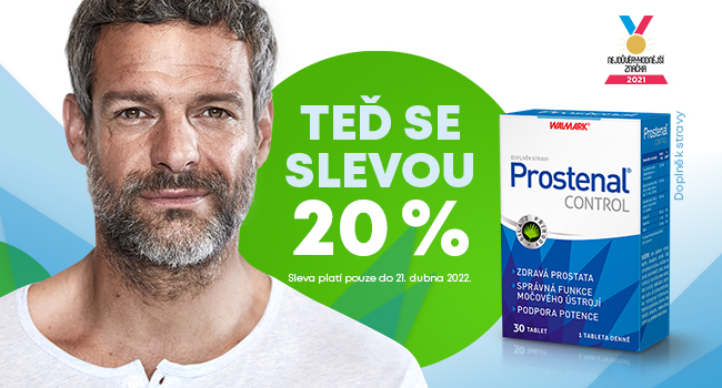 👨 Vše o prostatě a navíc 20% sleva na Prostenal CONTROL