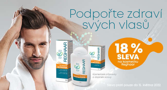 Reghaar pro podporu zdraví a krásy vlasů se slevou 18 %