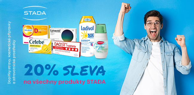 Sleva 20 % na všechny produkty Walmark a Stada