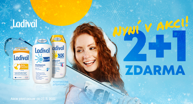 💝 Akce 2+1 ZDARMA na produkty Cetebe a Ladival