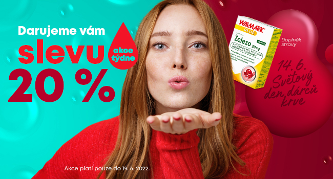🩸 Světový den dárců krve se slevou 20 %