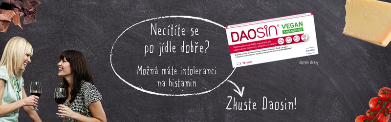 Necítíte se po jídle dobře? Možná máte intoleranci na histamin. Zkuste Daosin!