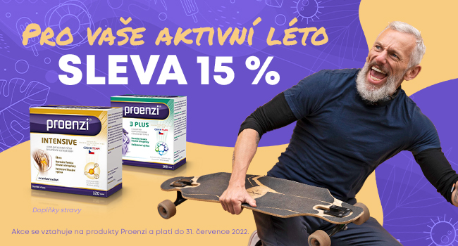 Sleva 15 % na všechny produkty PROENZI končí již dnes!