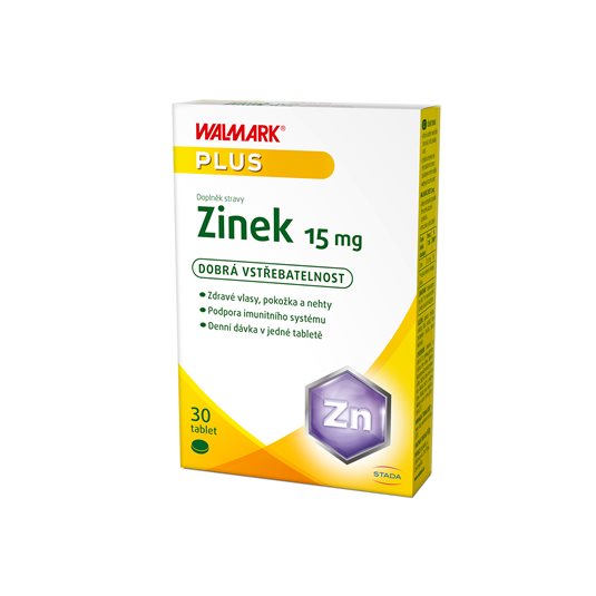 Walmark Zinek 15 mg,  organický zinek