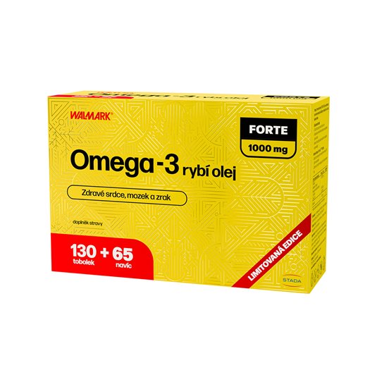 Walmark Omega-3 rybí olej FORTE 1000 mg, vysoký obsah EPA a DHA + vitamin E, limitovaná edice