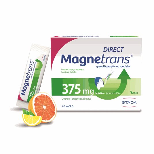 Magnetrans Direct 375 mg, magnesium, rychlé doplnění hořčíku