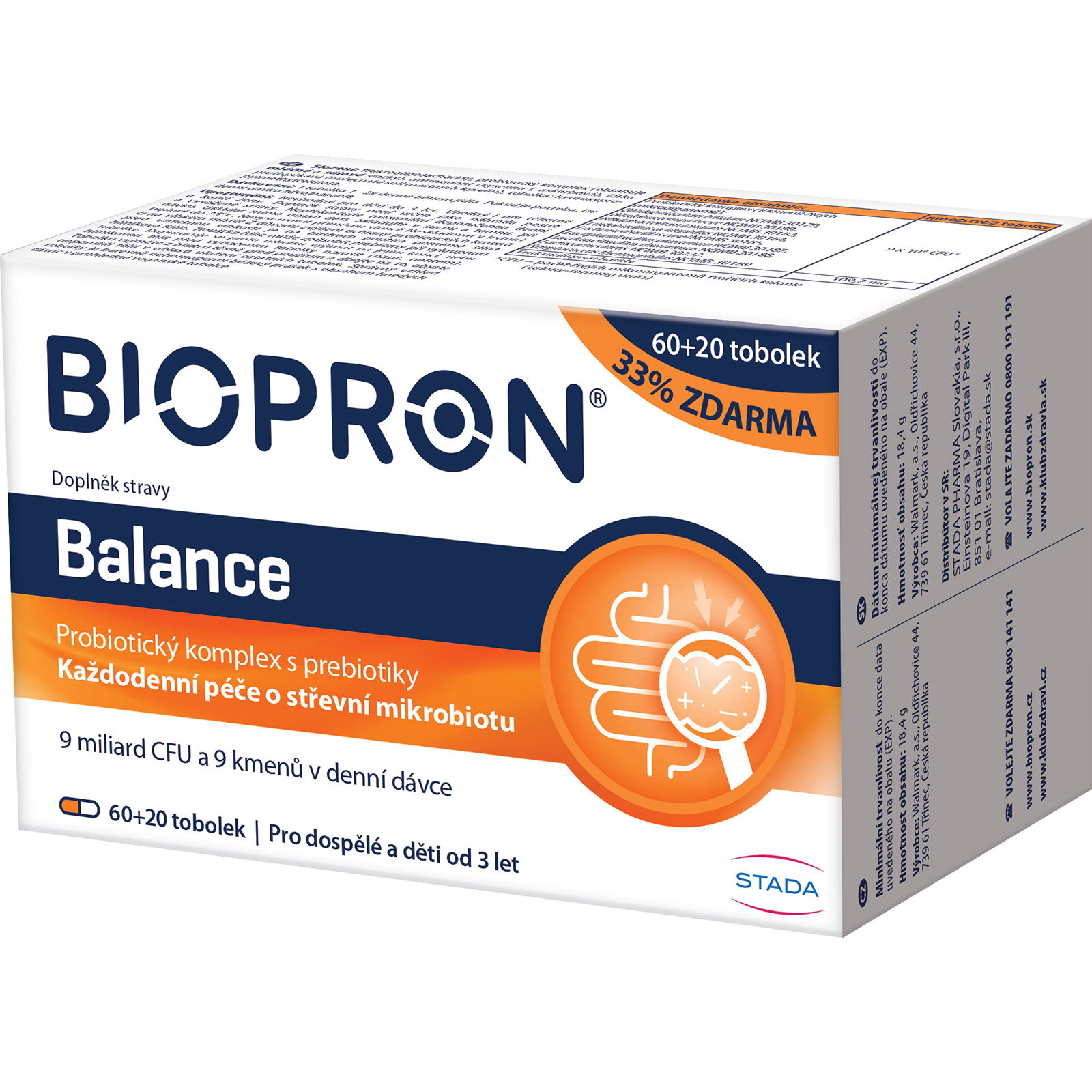 Levně Biopron9 Balance 60 + 20 kapslí