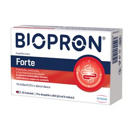 Biopron Forte, probiotika a prebiotika na cesty nebo při průjmu